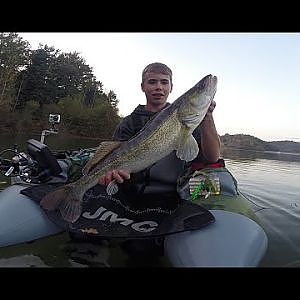 Pêche du sandre, brochet et perches en float-tube n°16 partie 2/2 | GoPro HD