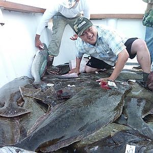 Mirage sportfishing - HUGE California Halibut Slayage - 2 day 06.19.2012 to 06.20.2012