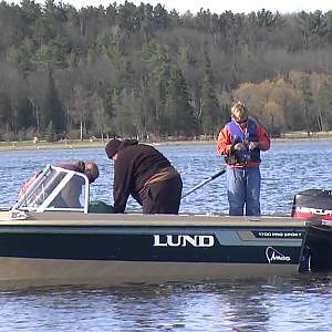 Walleye fishing Burt Lake Michigan