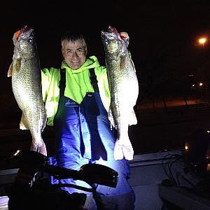 I Fish Alone on Lake Erie at Night for Monster Walleyes