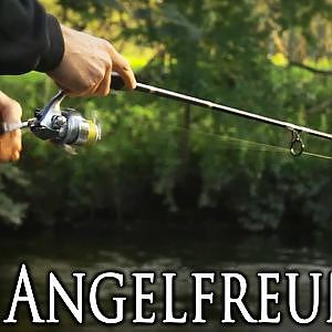 Spinnangeln am kleinen Fluß (Weiße Elster) [Angeln]