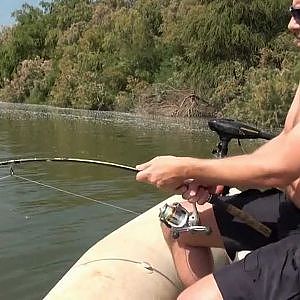 CATFISH TO SPINNING LIGHT IN RIVER EBRO BY LORENZO MARTINEZ