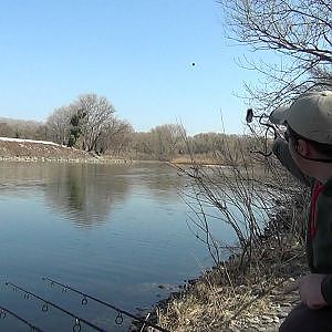 peche de la carpe sur le rhone avec Michael Mallet