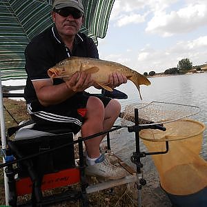 Carpas a enchufable, rotura de caña, arreglo chapucero y gran pescata