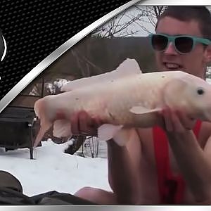 CARP FISHING NASH TV : RAW! WINTER LEAGUE ICE FISHING MATCH! KEVIN NASH CARP ANGLER