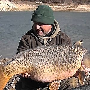 Carp fishing on the River Ebro, Spain