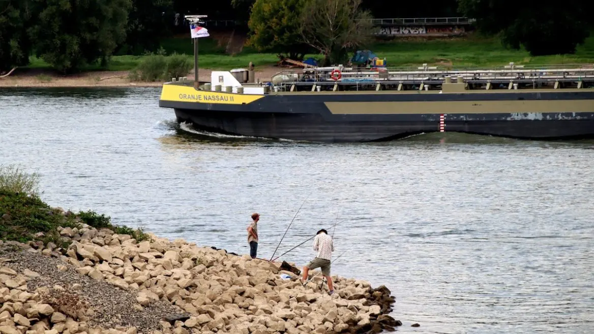 Angeln am Rhein bei Köln