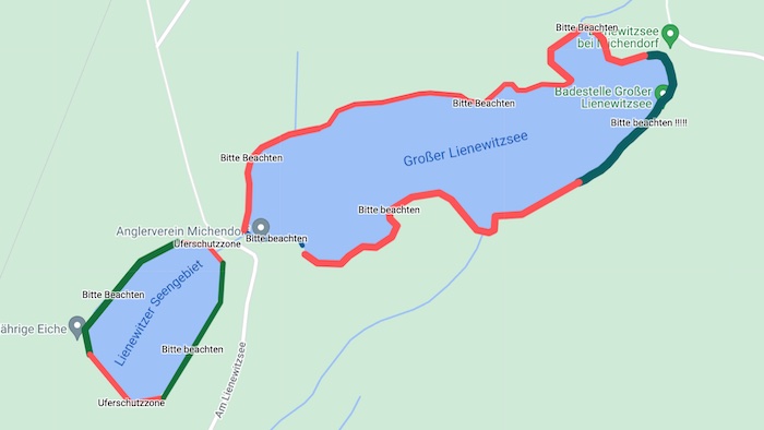 Kleiner Lienewitzsee - Karte von Anglerverein Michendorf e.V.