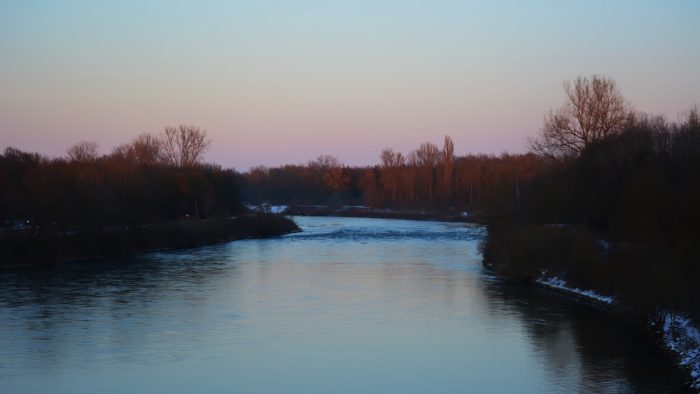 Untere Isar bei Landau - Bild von pb