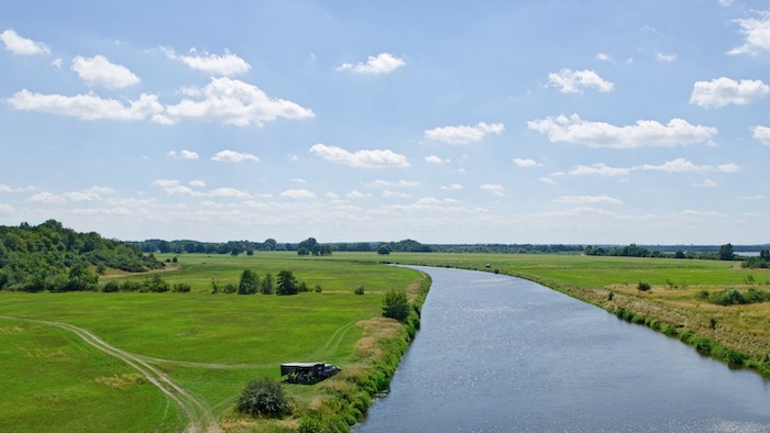 Angeln an der Mulde, Mulde bei Bitterfeld