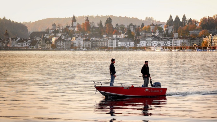 Angeln in der Schweiz, Vierwaldstättersee, Luzern